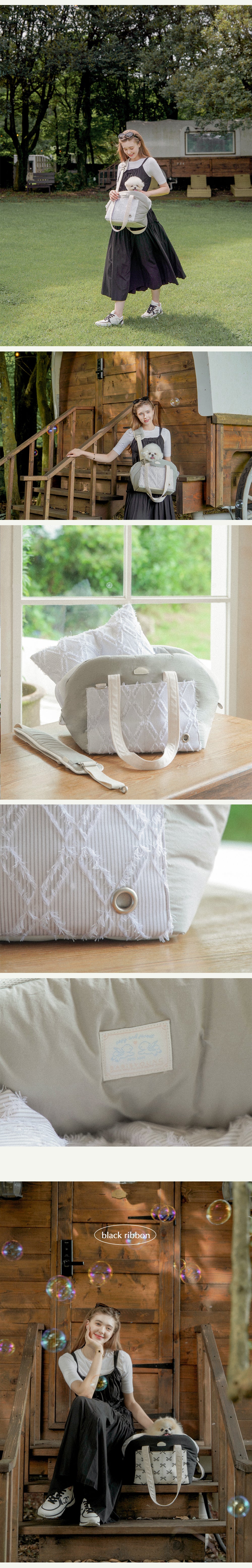 Pogni Attobag Cushion Bag / Shoulder Carry Two-in-One Pet Carrier Bed