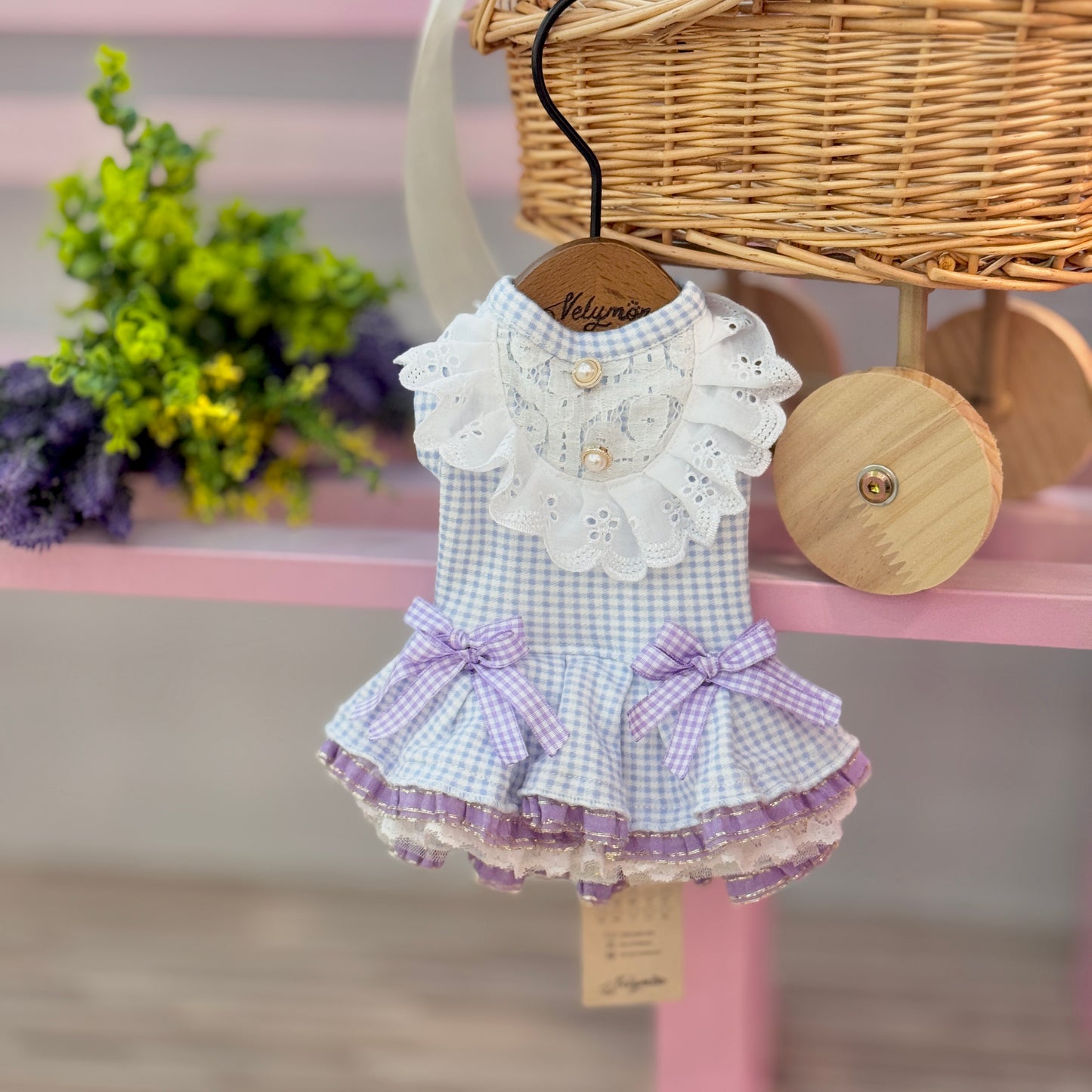 French Blue Cottage Dress
