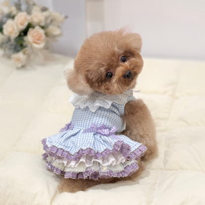 French Blue Cottage Dress