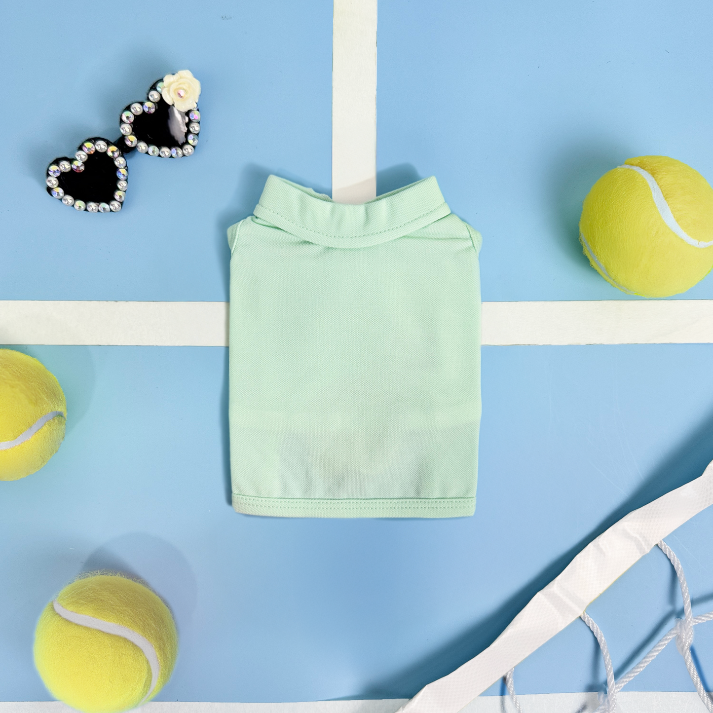Tennis Polo Tee - Mint (Interchangeable)