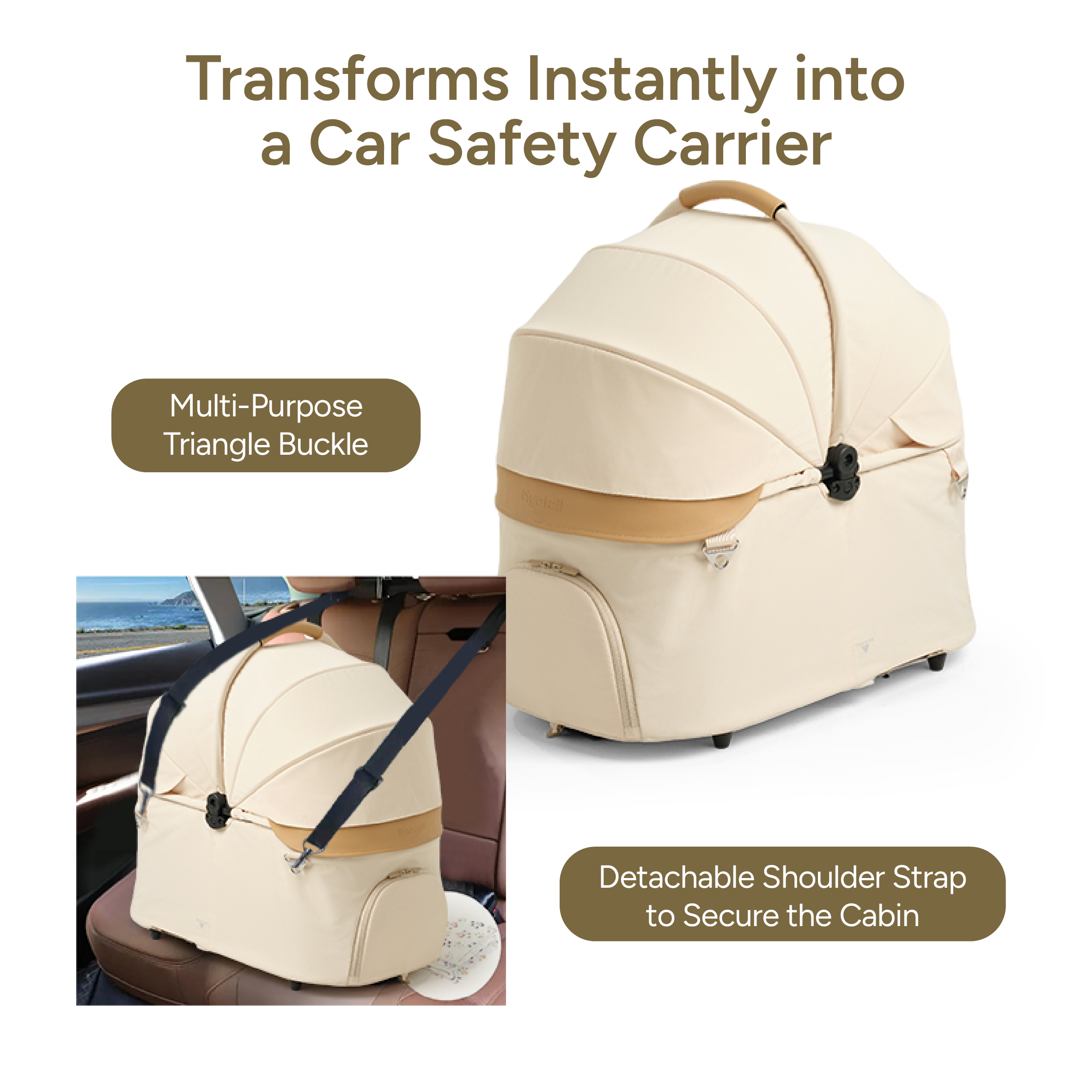 Nyotail Pet Stroller X-GO 3-IN-1
