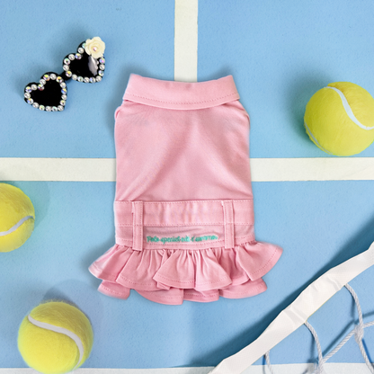 Tennis Girl Polo Dress (Pink)