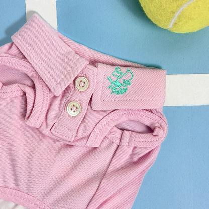 Tennis Polo Tee - Pink (Interchangeable)