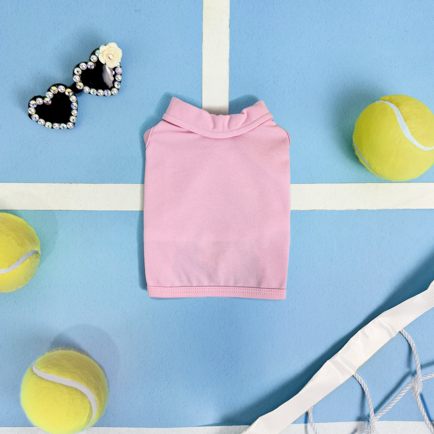Tennis Polo Tee - Pink (Interchangeable)