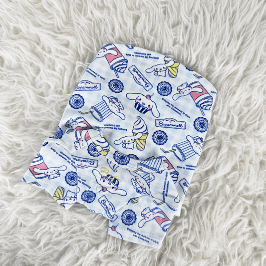 Short-Sleeved Light Blue Cinnamoroll Design Interchangeable Tee (Available in 6 Designs) sold at Velymon SG