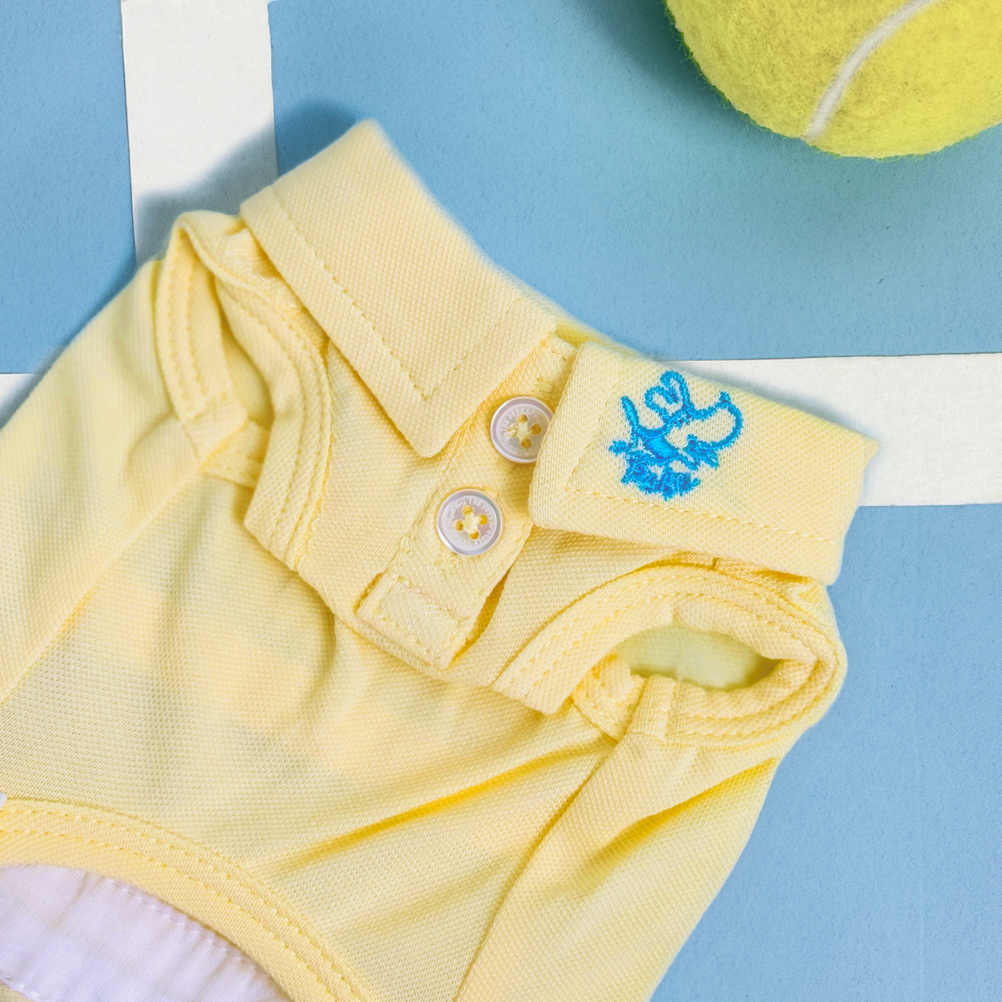 Tennis Girl Polo Dress (Yellow)