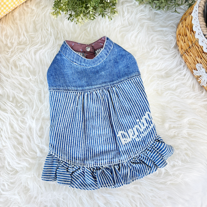 Yuki Denim Ruffle Dress