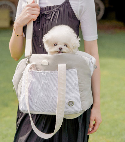 Pogni Attobag Cushion Bag / Shoulder Carry Two-in-One Pet Carrier Bed