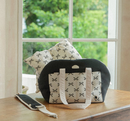 Pogni Attobag Cushion Bag / Shoulder Carry Two-in-One Pet Carrier Bed